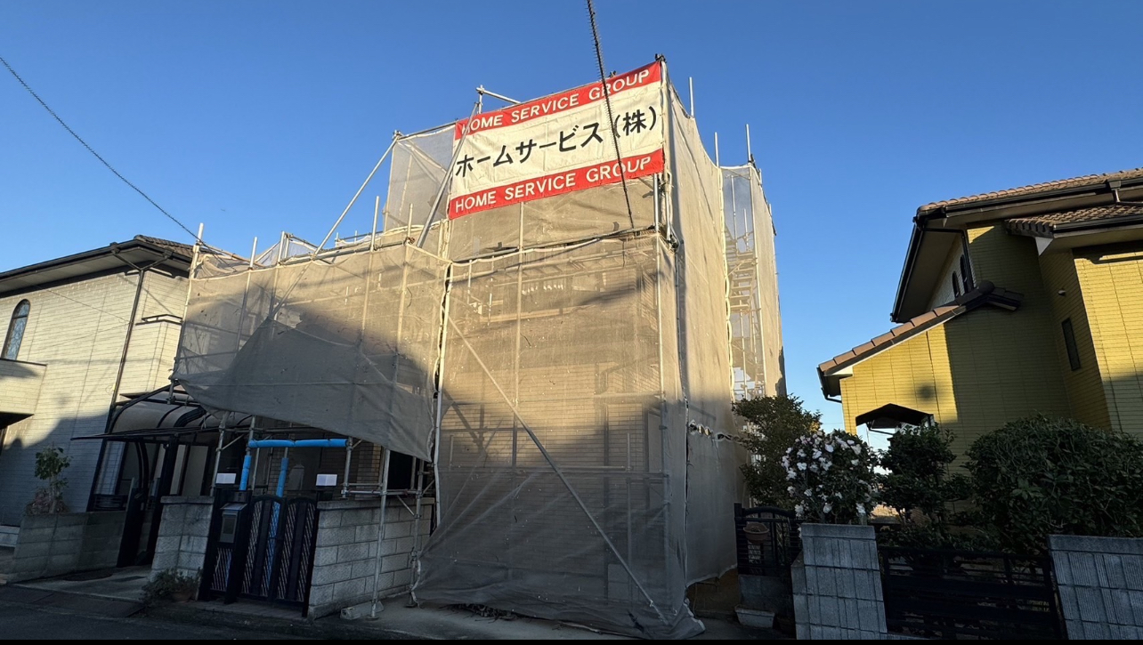 【高松市川島東町外壁塗装】着工しました